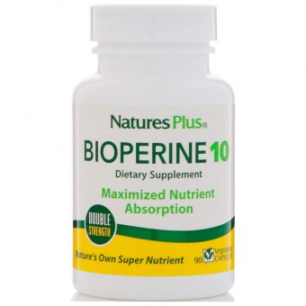 Биоперин, Bioperine, Nature's Plus, 10 мг, 90 капсул 