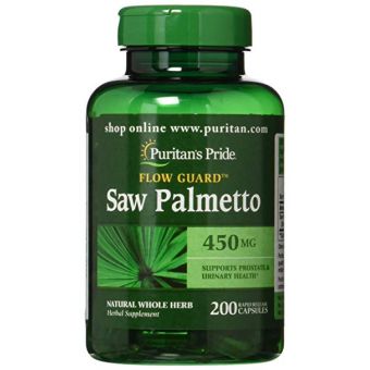 Со пальметто, Saw Palmetto, Puritan's Pride, 450 мг, 200 капсул