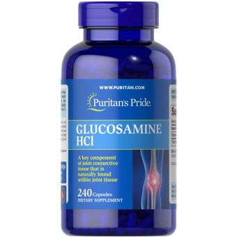 Глюкозамін, Glucosamine HCl, Puritan&#39;s Pride, 680 мг, 240 капсул