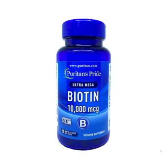 Биотин, Biotin, Puritan's Pride, 10 000 мкг, 50 капсул