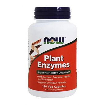 Энзимы, Plant Enzymes, Now Foods, ферменты, 120 капсул