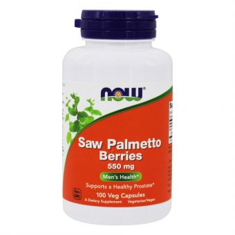 Со Пальметто, Saw Palmetto, Now Foods, ягоды, 550 мг, 100 капсул