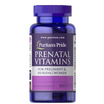 Витамины для беременных, Prenatal Vitamins, Puritan's Pride, 100 каплет