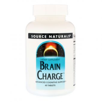 Заряд мозга, Brain Charge, Source Naturals, 60 таблеток