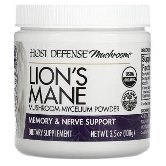 Ежовик гребенчатый, Lion's Mane, Fungi Perfecti, порошок, 100 г