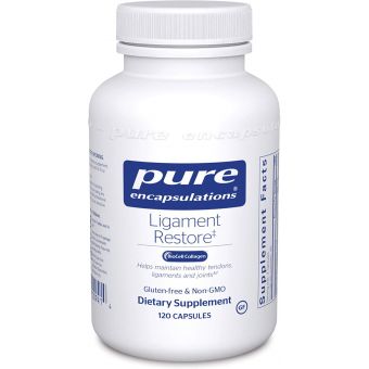 Підтримка в здоровому стані сухожиль, зв'язок і суглобів, Ligament Restore, Pure Encapsulations, 120 капсул