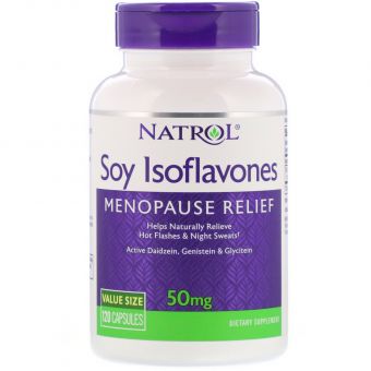 Ізофлавони сої, Soy Isoflavones, Natrol, 50 мг, 120 капсул