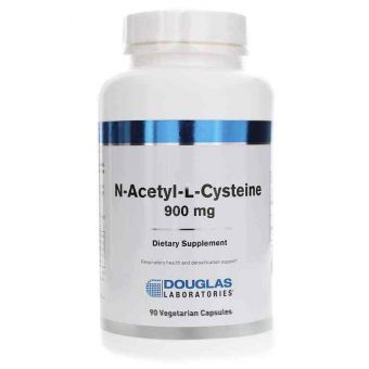 N-ацетил-L-цистеїн, N-Acetyl-L-Cysteine, Douglas Laboratories, 900 мг, 90 капсул