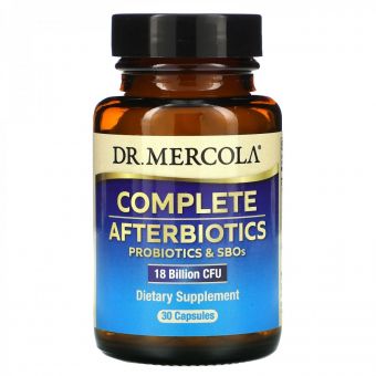 Пробиотическая формула, 18 млрд КОЕ, Complete Afterbiotics, Dr. Mercola, 30 капсул