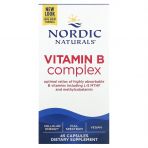 Комплекс витаминов группы В, Vitamin B Complex, Nordic Naturals, 45 гелевых капсул