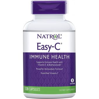 Витамин C для иммунитета, Easy-C, Natrol, 500 мг, 120 капсул