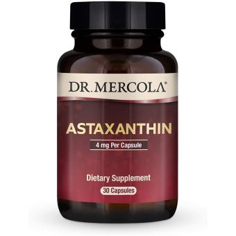 Астаксантин, Astaxanthin, Dr. Mercola, 4 мг, 30 капсул