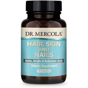 Витамины для волос, кожи и ногтей, Hair, Skin & Nails, Dr. Mercola, 30 капсул