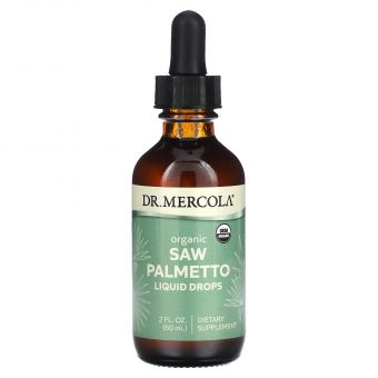 Со пальметто, Saw Palmetto, Dr. Mercola, органик, жидкие капли, 60 мл