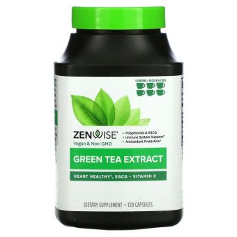 Зелений чай екстракт, Green Tea Extract, Zenwise Health, 120 капсул