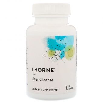 Чистка печінки, Liver Cleanse, Thorne, 60 капсул