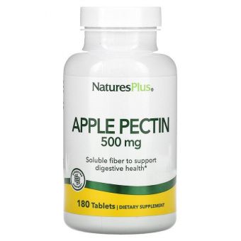 Яблочный пектин, Apple Pectin, Nature's Plus, 500 мг, 180 таблеток