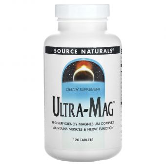 Магній (ультра), Ultra-Mag, Source Naturals, 120 таблеток