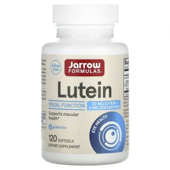 Лютеин, Lutein, Jarrow Formulas, 20 мг, 120 капсул