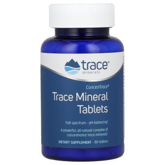 Минералы, ConcenTrace Trace Mineral, Trace Minerals Research, 90 таблеток