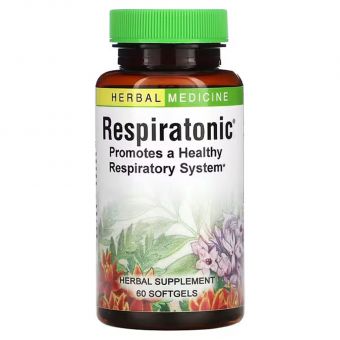 Тонік для легенів, Respiratonic, Herbs Etc., респіратонік, 60 м'яких таблеток