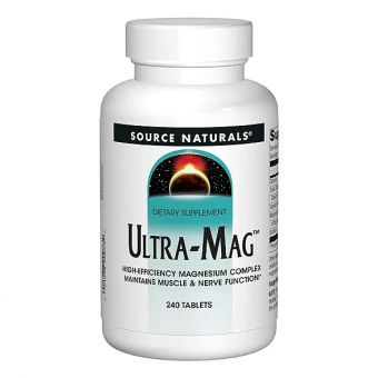 Магній (ультра), Ultra-Mag, Source Naturals, 240 таблеток