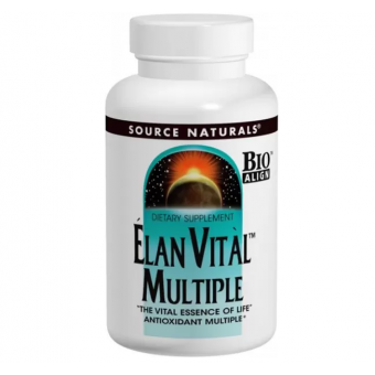 Мультивитамины, Elan Vital Multiple, Source Naturals, 60 таблеток