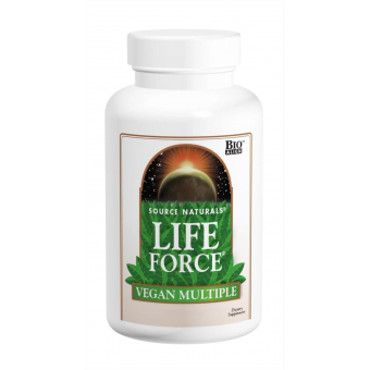 Мультивитамины, Life Force Vegan Multiple, Source Naturals, веганские, баланс жизненных сил, 60 таблеток