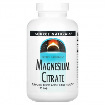 Магній цитрат, Magnesium Citrate, Source Naturals, 133 мг, 90 капсул