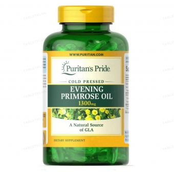 Масло вечерней примулы с ГЛК, Evening Primrose Oil, Puritan's Pride, 1300 мг, 30 гелевых капсул