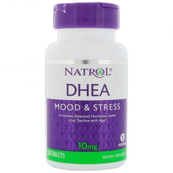 Дегідроепіандростерон, DHEA, Natrol, 10 мг, 30 таблеток