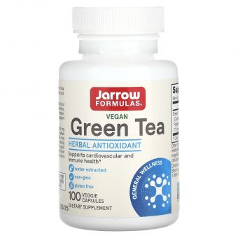 Зеленый чай (Green Tea), Jarrow Formulas, 500 мг, 100 капсул