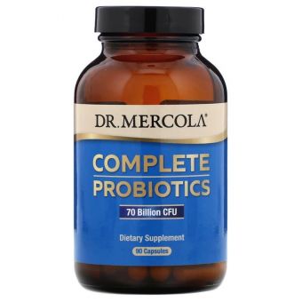 Пробиотики, комплекс, Complete Probiotics, Dr. Mercola, 70 млрд КОЕ, 90 капсул