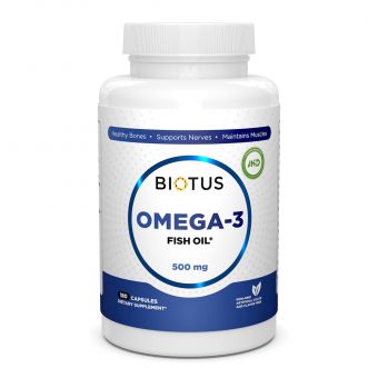 Омега-3 ісландський риб'ячий жир, Omega-3 Fish Oil, Biotus, 180 капсул