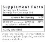 Селено-метионин, Seleno Methionine, Douglas Laboratories, 200 мкг, 100 капсул