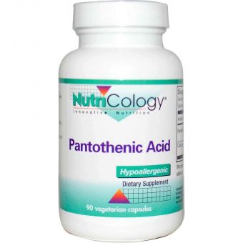 Пантотеновая кислота (Pantothenic Acid), Nutricology, 90 капсул