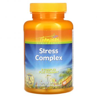 Стрес формула, Stress Complex, Thompson, 90 вегетаріанських капсул