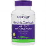 Гарциния, снижение аппетита, Garcinia Cambogia, Natrol, экстракт, 1000 мг, 120 капcул