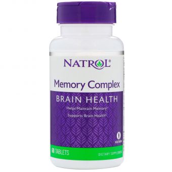 Витамины для памяти, Memory Complex, Natrol, 60 таблеток