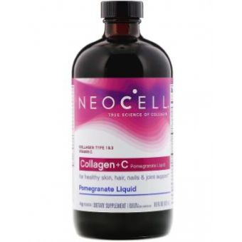 Коллаген и гранат, Collagen +C Pomegranate, Neocell, жидкий, 473 мл