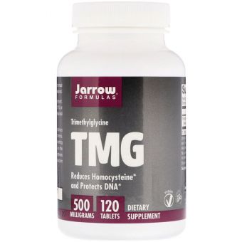 Триметилгліцин, TMG, Jarrow Formulas, ТМГ, 500 мг, 120 таблеток