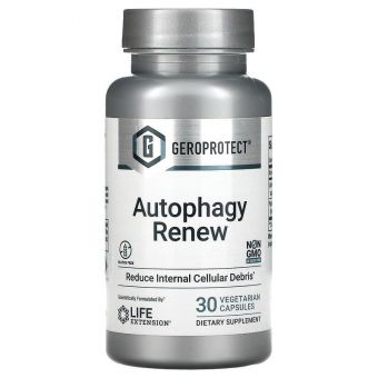 Формула долголетия, GeroProtect, Autophagy Renew, Life Extension, возобновление аутофагии, 30 вегетарианских капсул