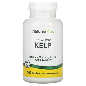 Ламинария, Kelp, Nature's Plus, исландская, 300 таблеток