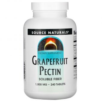 Грейпфрутовый пектин, Grapefruit Pectin, Source Naturals, 240 таблеток