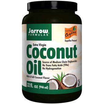 Кокосовое масло, Coconut Oil, Jarrow Formulas, органическое,  946 г