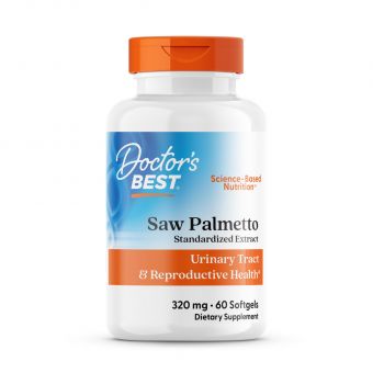 Со Пальметто, Saw Palmetto, Doctor's Best, экстракт, 320 мг, 60 капсул