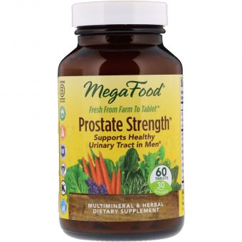 Здоровье простаты, Prostate Strength, MegaFood, 60 таблеток