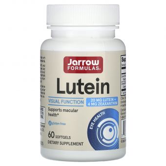 Лютеин, Lutein, Jarrow Formulas, 20 мг, 60  капсул