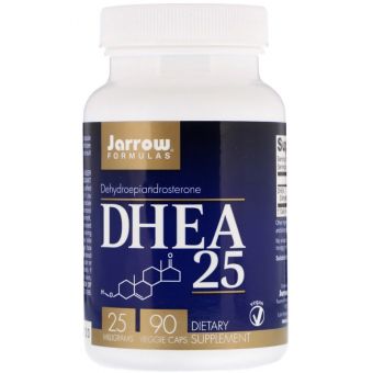 Дегидроэпиандростерон, DHEA 25, Jarrow Formulas, 25 мг, 90 капсул