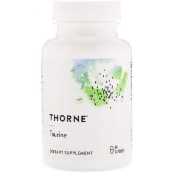 Таурин, Taurine, Thorne, 90 капсул